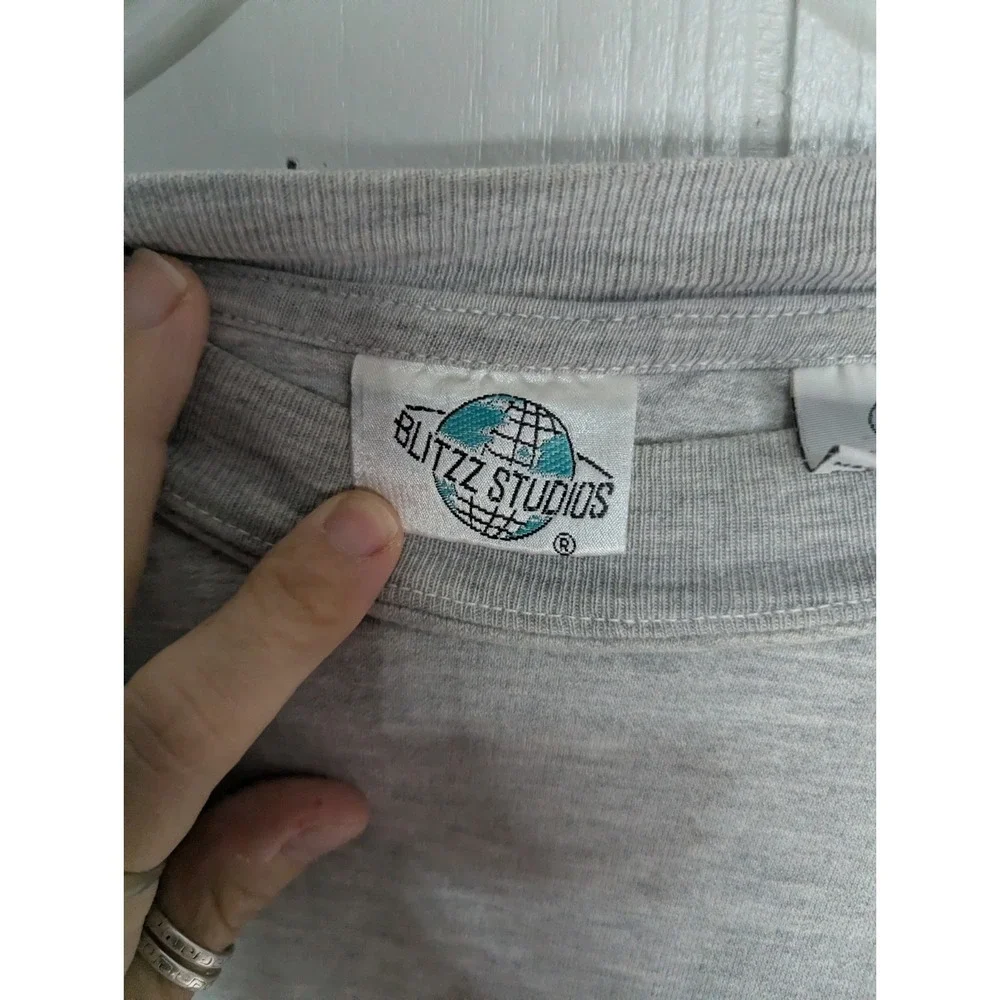 FLINTSTONES embroidered L sweatshirt vintage Blitzz studios 90's see description - Picture 5 of 8